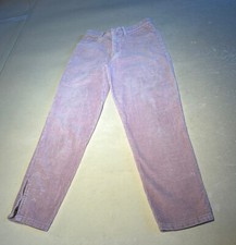 Vintage Palmettos Womens Lavender High Waist Corduroy Pants Sz 7 Pre-owned