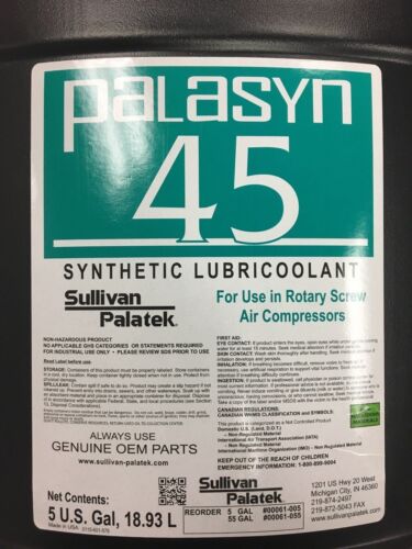 00061-005, 00520-017 SULLIVAN PALATEK PALASYN 45 SYNTHETIC ROTARY OIL & FILTER - Bild 4 von 5