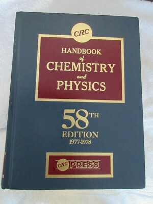 Handbook of Chemistry & Physics 58th Edition 1977 to 1978 - CRC Press