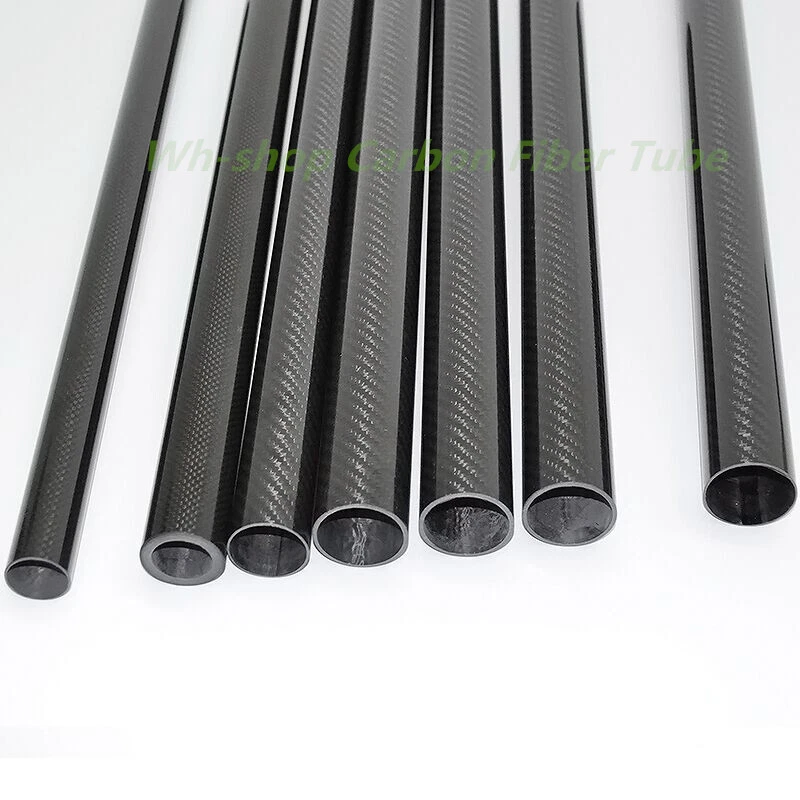 3K Carbon Fiber Tube OD12mm x ID8mm 10mm x 500mm Roll Wrapped Pipe/Pole - Image 4 of 4