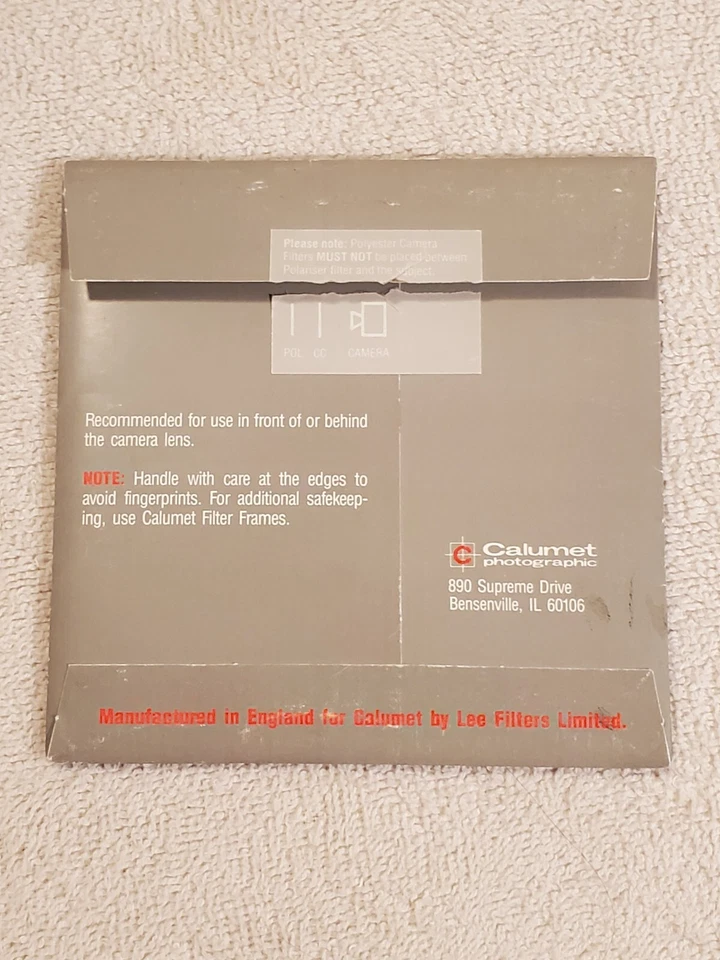 Calumet 4x4" CC05R Red Color Compensating Filter In Filter Frame, Large Format - Image 4 of 4