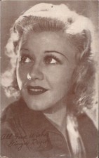 Ginger Rogers All Good Wishes Actress Vintage Exhibit Arcade Card