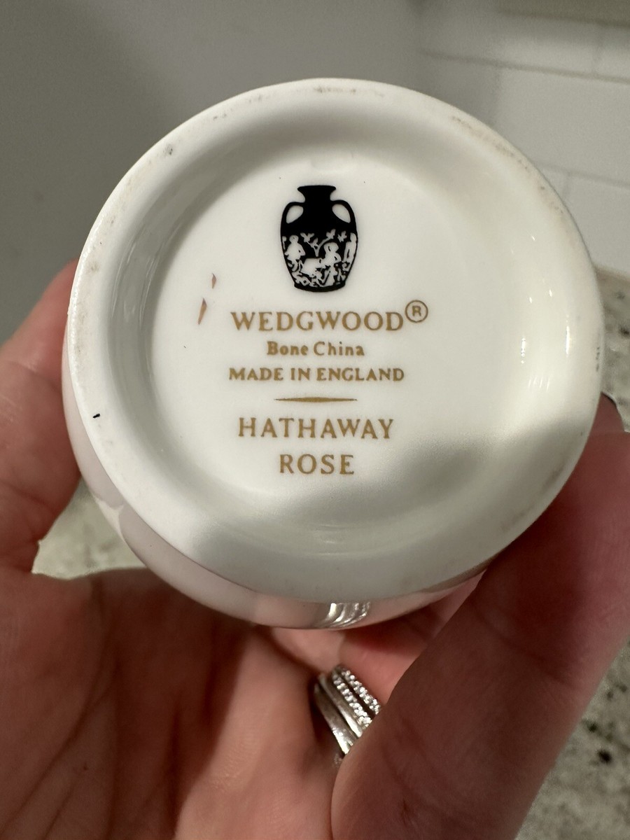 Vtg Wedgwood Hathaway Rose Vase Bone China, 5x2.5in, 5192 | eBay