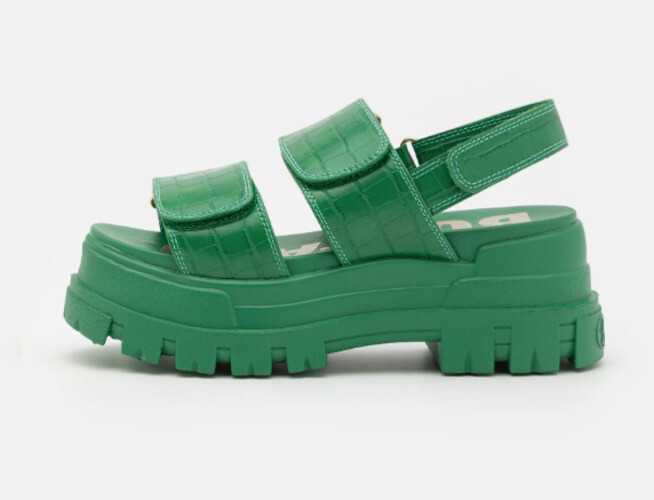 BUFFALO 16021401 ASPHA SND VEGAN NAPPA GREEN CROCO ДЛЯ ДАМЕНШУХА