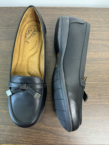 Natural Soul bequeme Damen-Loafer 8,5 schwarz Schleife Quaste flache Schuhe - Bild 5 von 9