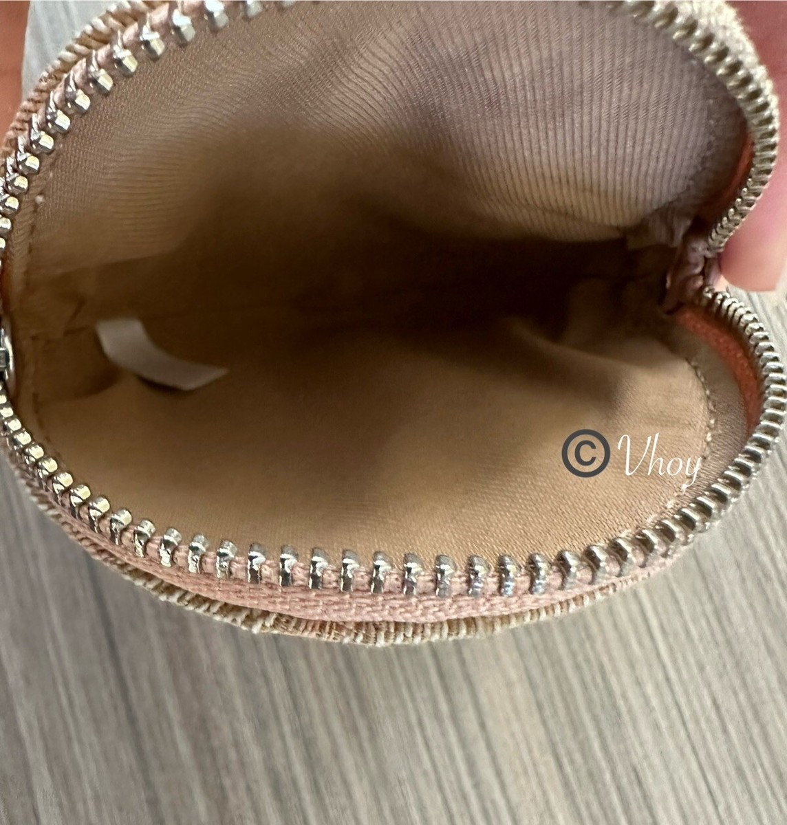 NWT Coach Circular Coin Pouch In Signature Jacquard Silver NWT Coach Circular Coin Pouch In Signature Jacquard Silver