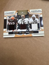 2009 Donruss Classic Triples Jim Brown Lou Groza Marion Motley 3/25 #7 Jersey’s
