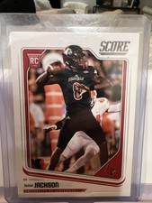 2018 Score Lamar Jackson Rookie Card. rookie card picture