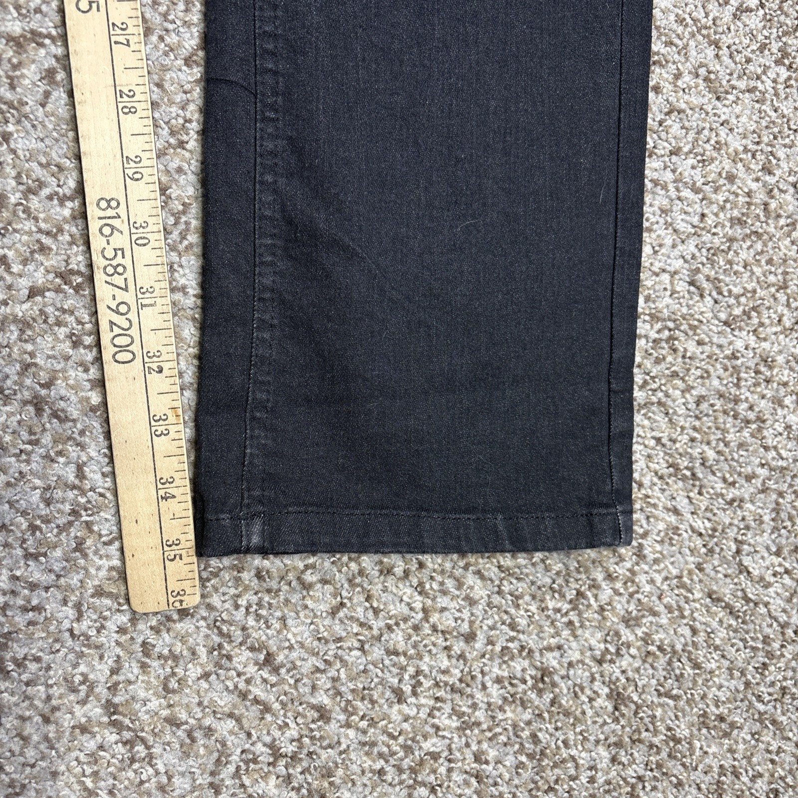 BARBELL Apparel Men's 36 Fits 37 X 35 Stretch Jeans Boot Cut Athletic Fit Black - View 11