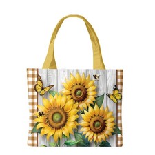 Briarwood Lane Summer Tote 15" x 14" x 7" Sunflower Duo For Summer Tote