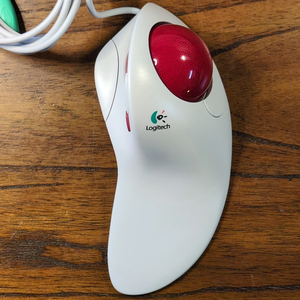 Logitech TrackMan Marble FX  PS/2 Wired Mouse Open Box - Image 2 of 4