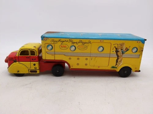 Marx Roy Rogers Tinplate Litho Dodge Truck & Trailer