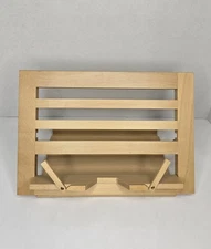 Folding Adjustable Wood Cook Book Stand Table Easel Book Stand Holder