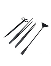 4Pcs Aquascaping Tools Kit, Long Stainless Steel Aquarium Plant Tools