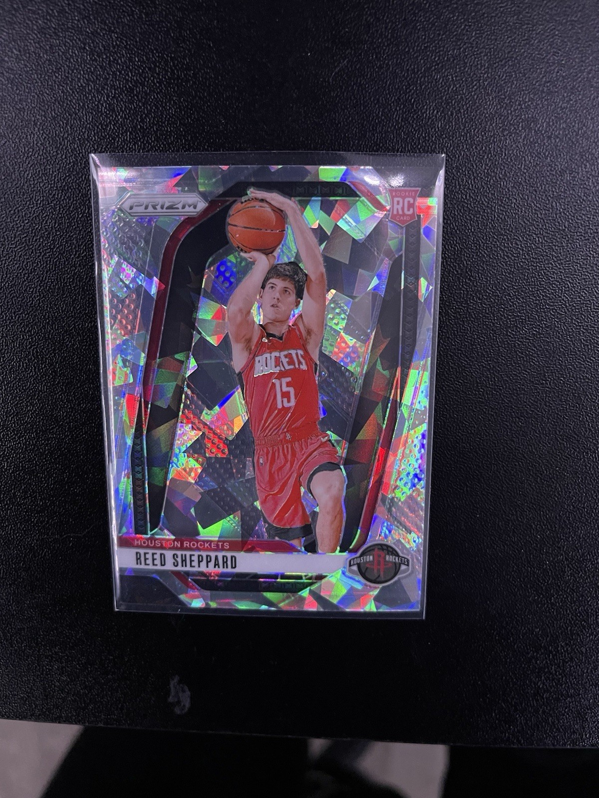 2024-25 Panini Prizm Reed Sheppard Rockets Rookie Cracked Ice #268