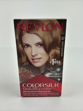2 PACK Revlon Colorsilk Permanent 3D Dye LIGHTEST Golden Brown Hair Color 57