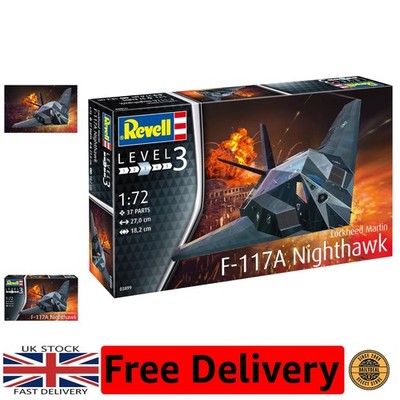 Unbemalter F-117A Nighthawk Modellbausatz im Maßstab 1:72 - Craft Your Own Stealth Fighter