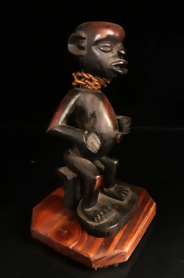 Ancienne statue d'Ancêtre Zigua de Tanzanie , en bois . Art Africain . - Photo 3/4
