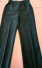 Vintage 70s 80s Sears Pants That Fit Perma-Prest Green Double Knit Trousers 16