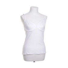 Nina von C, Top, Größe: S, Weiß, Elasthan/Nylon, Einfarbig, Satin, Damen #fiY