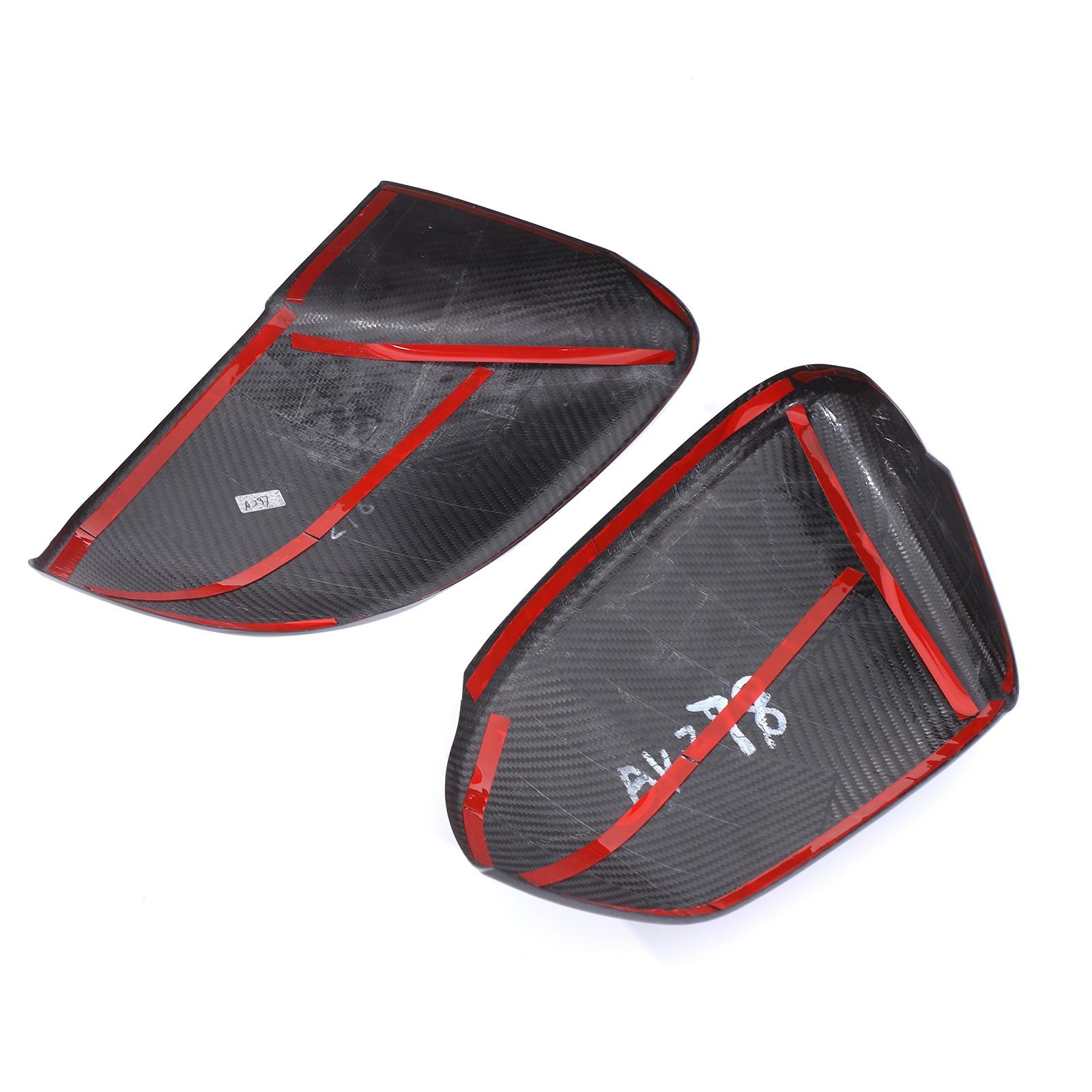 Real Carbon Fiber Exterior Rear Mirror Cover Trim For Lamborghini URUS 2018-2024