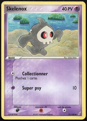 Pokemon Karte Skelenox 51/100 Crystal Guardians Französisch