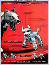 Tiger I-Cybie Robotic Puppy Artificial Intelligence Toy 2001 Advertisement