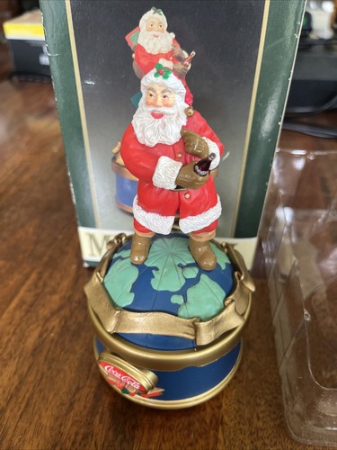Coca-Cola Babbo Natale Collezione Musicale Insegna al Mondo 1993 TESTATA FUNZIONANTE - Foto 2 di 14