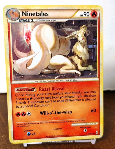 POKEMON NINETALES 17/95 RARE CALL OF LEGENDS MP-HP
