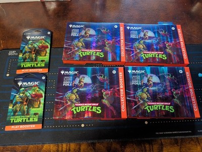 EMPTY 4x MTG TMNT Collector Booster box/ 2x Play Booster Sleeve & Packs NO CARDS