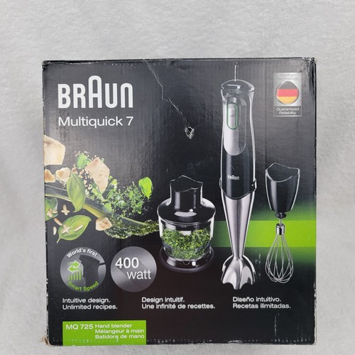Braun MultiQuick 7 MQ725 Hand Blender Adj Speed Partly Used Very Good Complete
