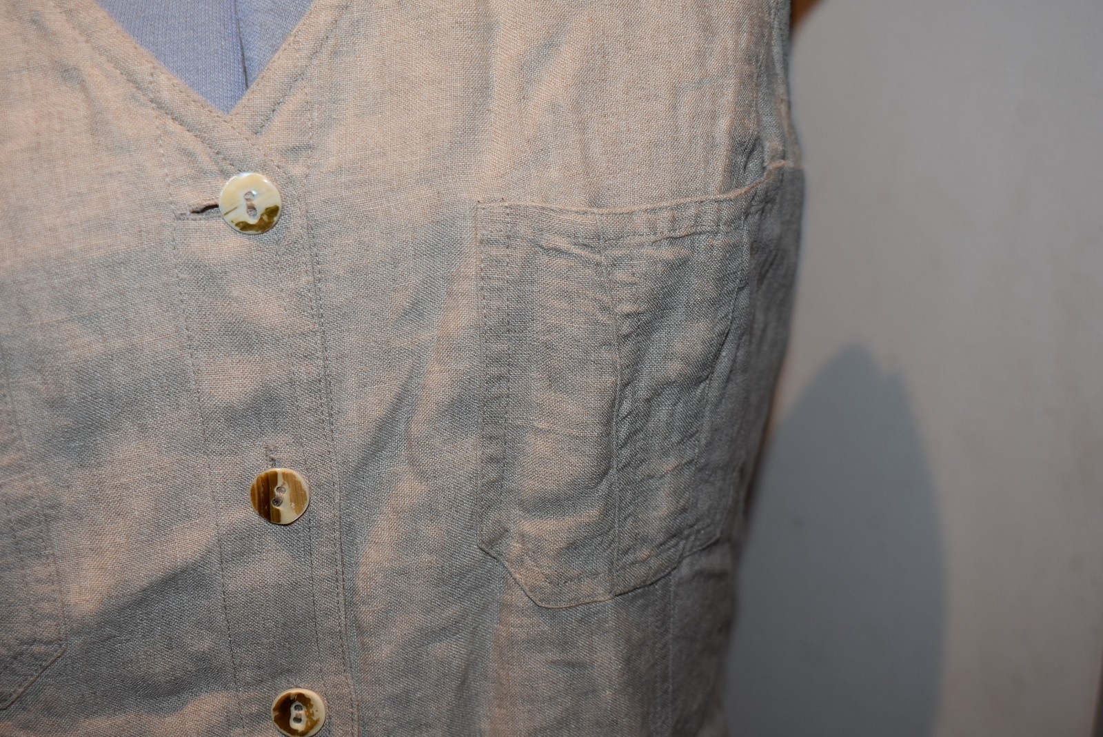 PATSY SEDDON Natural Colour Linen Sleeveless Dres… - image 7