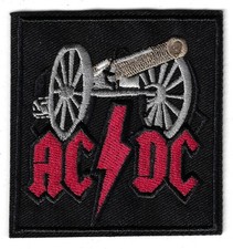 AC/DC Retro Rock Band Iron/Sew On Embroidered Patch Measures 3" Square