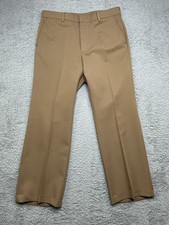 Vintage Levi's Pants Mens 34x31 Tan Action Slacks USA Made Preppy 70s