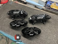 Fits 2008-2017 Subaru Wrx Sti Front Brake Calipers Front And Rear Powder Coated
