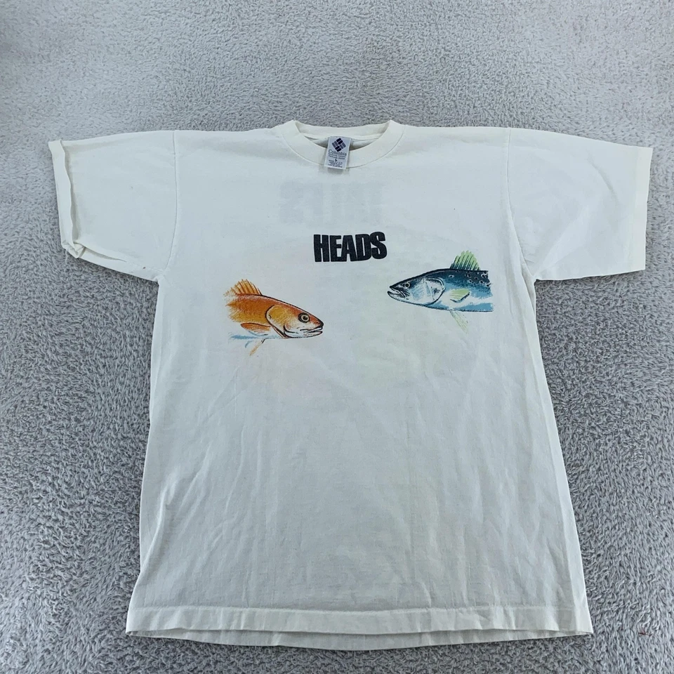 Camiseta De Colección Columbia Specks & Reds Para Hombres M/L Tales Fish Heads Arte EE. UU. 90s Foto 3 de 4
