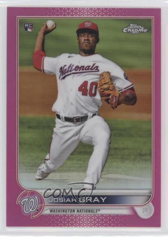 2022 Topps Chrome Magenta Refractor 385/399 Josiah Gray #160 0m4q