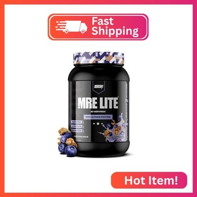 REDCON1 MRE Lite Whole Food Protein Powder, Blueberry Cobbler - Low Carb & Whey