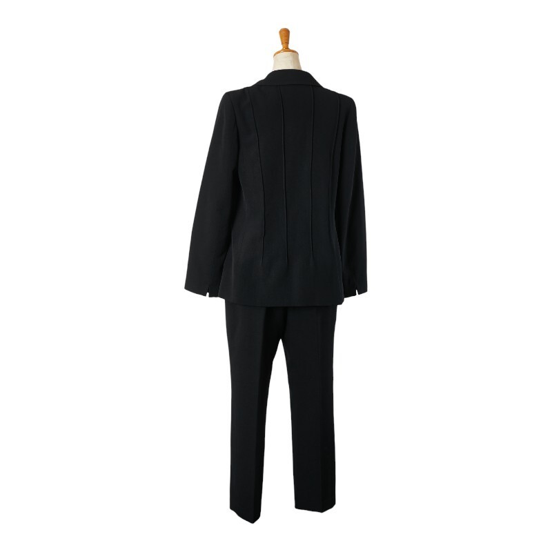 Chanel Wool Coco Mark Button Jacket & Pants Set B… - image 2