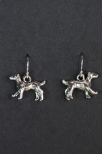Dog Labrador Charm Earrings 925 sterling silver hooks pewter charms Puppy Dogs