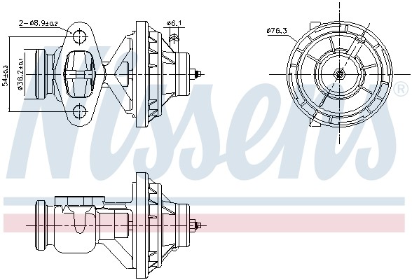 NISSENS-OE 98342-OE EGR Valve for SEAT,SKODA,VW