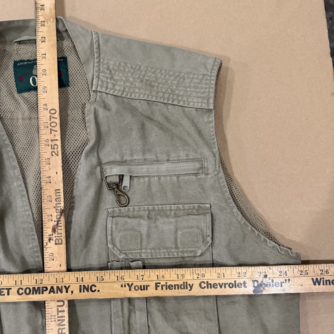 Gilet De Pêche Orvis Homme 2XL Beige, Zip, Doublé Maille – Très Bon état