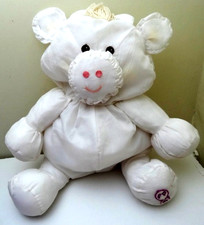 Vintage 1986 Fisher Price 15" Puffalump White Cow Plush Nylon Toy
