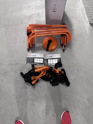 Spri Agility Kit 6 Discs 6 Hurdles 14  Agility Ladder Crossfit workout Home Gym