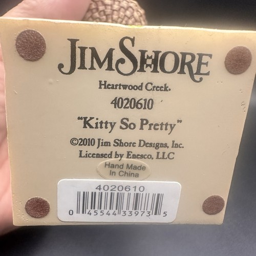Jim Shore Kitty So Pretty Figurine #4020610 Easter Cat 2010 Heartwood Creek 7" - Picture 7 of 12