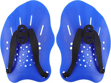 Swim Paddles With Adjustable Straps - Hand Paddles for Lap Swimming, Equipment f