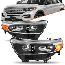 For 2020-2024 Ford Explorer XLT / Limited LED Headlights Headlamps Left+Right