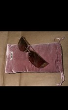 BRAND NEW - MiuMiu Rose Gold A51S Small Shield Sunglasses READ DESCRIPTION