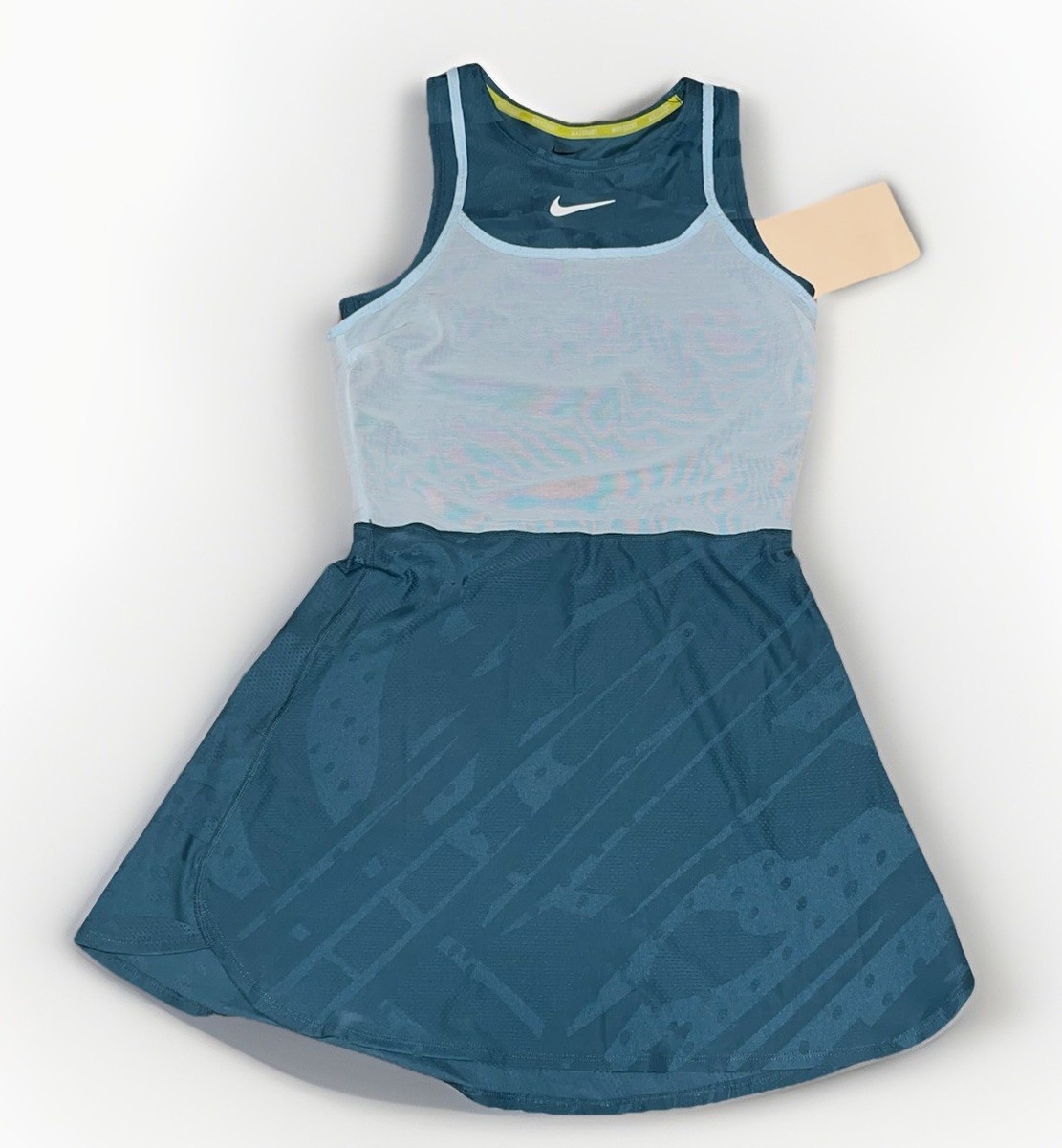 NikeCourt Dri-FIT Slam Tennis Dress Mineral Teal FZ6463-379 Women's Small  Sample | eBay