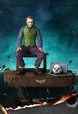 Tongshifu DC Joker Heath Ledger Sitzende Statue aus reinem Kupfer, limitierte